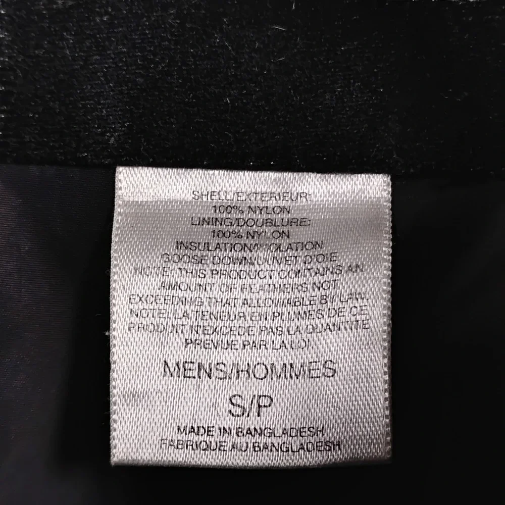 The North Face Mens Nuptse 700‎ Down Puffer Vest Black Size Small S 7820